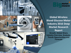 Global Wireless Blood Glucose Meter Industry 2016 Market Research Report