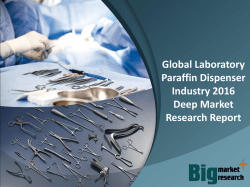 Global Laboratory Paraffin Dispenser Industry 2016 Deep Market Research Report