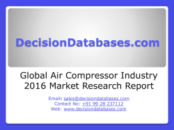 Air Compressor Market International Analysis and Forecasts 2020