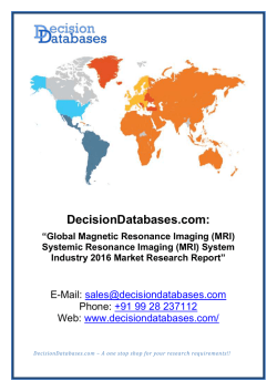 Global Magnetic Resonance Imaging(MRI) System Industry 2016 Market Research Report