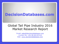 Tail Pipe Industry 2016 : Global Market Outlook 