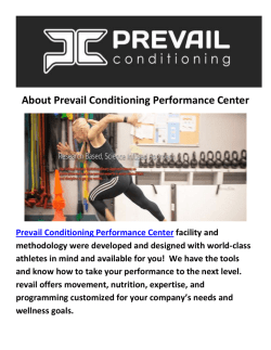 Prevail Conditioning Performance Center Gyms Santa Barbara