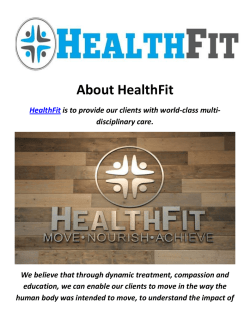 HealthFit Physical Therapist In Pasadena