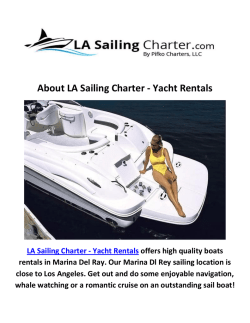 LA Sailing Charter - Yacht Rental Marina Del Rey