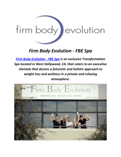 Firm Body Evolution : Private Gyms In West Hollywood