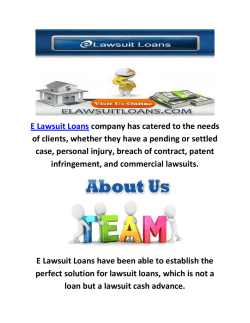 E Lawsuit Loans Legal Funding Company in Millburn, NJ
