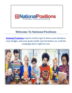 National Positions : Influencer Marketing Company in Los Angeles, CA