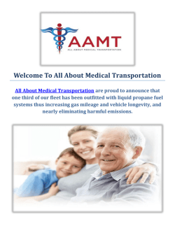 All About Medical & Wheelchair Transportation Service