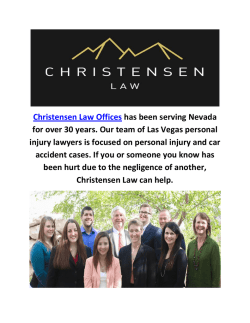 Christensen Law Offices : Personal Injury Attorneys in Las Vegas, NV