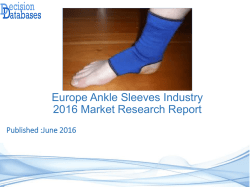 Europe Ankle Sleeves Market 2016-2021