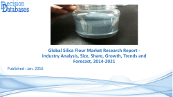 Research On Silica Flour Market - Industry Growth, Trends and Forecast, 2014 to 2021