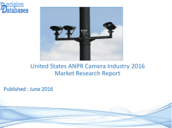 United States ANPR Camera Market 2016:Industry Trends and Analysis