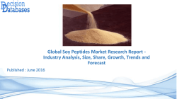 Research On Soy Peptides Market Report