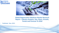 Focus On Regenerative Medicine Market and Industry Development Research Report