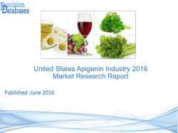 United States Apigenin Market Forecasts to 2021