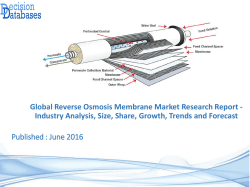 Reverse Osmosis Membrane Market Size, Trends, Growth and Forecasts
