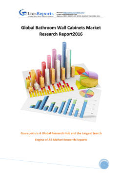 Global Bathroom Wall Cabinets 2016 Market Research Report