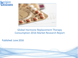 Global Hormone Replacement Therapy Consumption Market 2016-2021