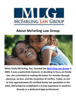 Child Custody Lawyers in Las Vegas, NV | McFarling Law Group