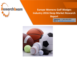 Europe Womens Golf Wedges Industry 2016 Deep Market Research Report