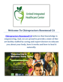 Chiropractors in Rosemead, California