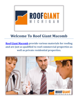 Roof Giant Roofing Contractors in Macomb, MI