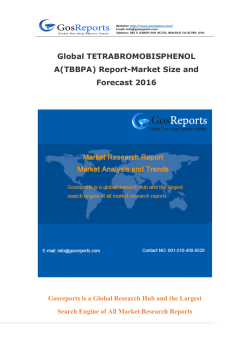 Global Tetrabromobisphenol A(TBBPA) Report