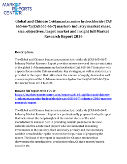 Global and Chinese 1-Adamantanamine hydrochloride (CAS 665-66-7)  market share, size and forecast report