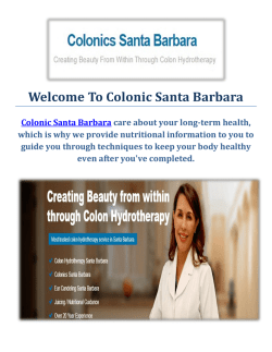 Colonic Santa Barbara | Colon Cleanse Santa Barbara, CA