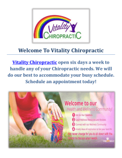 Vitality Chiropractic : Chiropractor in San Jose