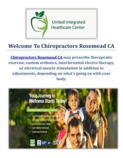 Chiropractors in Rosemead