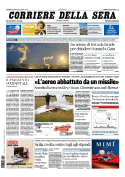 Corriere della sera - 18.07.2014