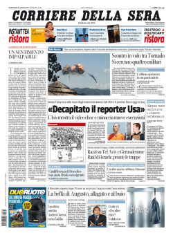 Corriere della sera - 20.08.2014