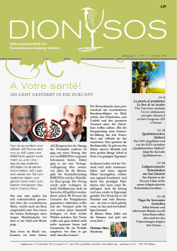Ausgabe 2014-01 - Sommeliervereinigung Südtirol