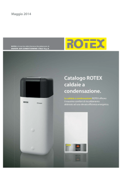 Rotex 2014 Caldaie a Condensazione