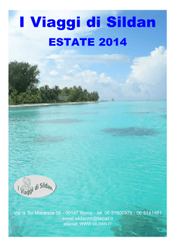 Catalogo Estate 2014 - I Viaggi di Sildan