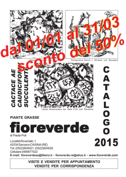 Catalogo 2015 - Vivaio Fioreverde