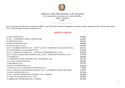 Imprese ammesse OTRANTO - Provveditorato OOPP Puglia