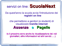 Info ScuolaNext - "A. Pacinotti" di Pontedera