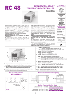 Termoregolatore - Elettromeccanica CDC