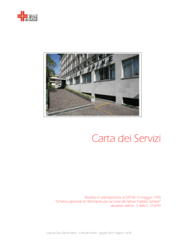 Carta dei Servizi - Casa di Cura Città di Udine