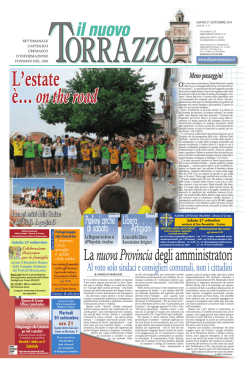 27/09/2014 - Il Nuovo Torrazzo