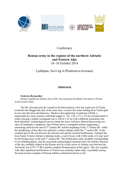 Conference Roman army in the regions of the northern Adriatic and