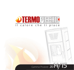 Gamma Prodotti 2014/15 - Stufe a pellet Termopicchio