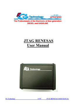 JTAG RENESAS User Manual