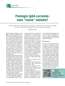 Patologie IgG4-correlate: sono “nuove” malattie?