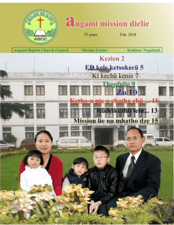 AMD February 2014 - Angami Baptist Church Council