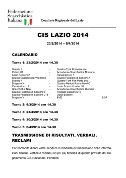 CISLazio2014 - Comitato Regionale Lazio FSI