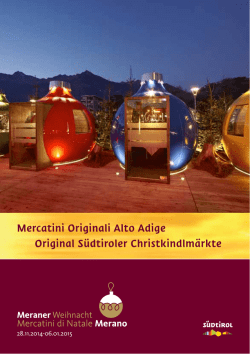 Mercatini Originali Alto Adige Original Südtiroler