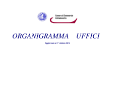 Organigramma CCIAA Caltanissetta al 01 ottobre 2014